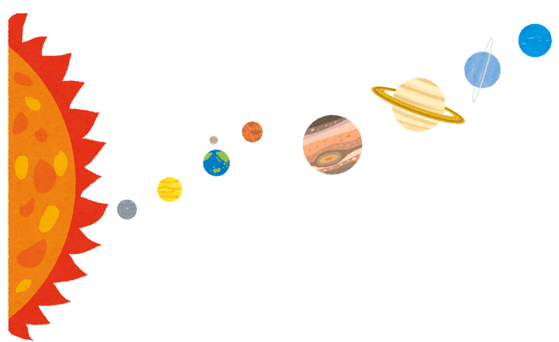太陽系のイラスト