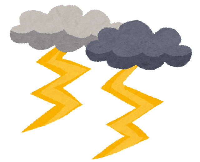 雷雲のイラスト
